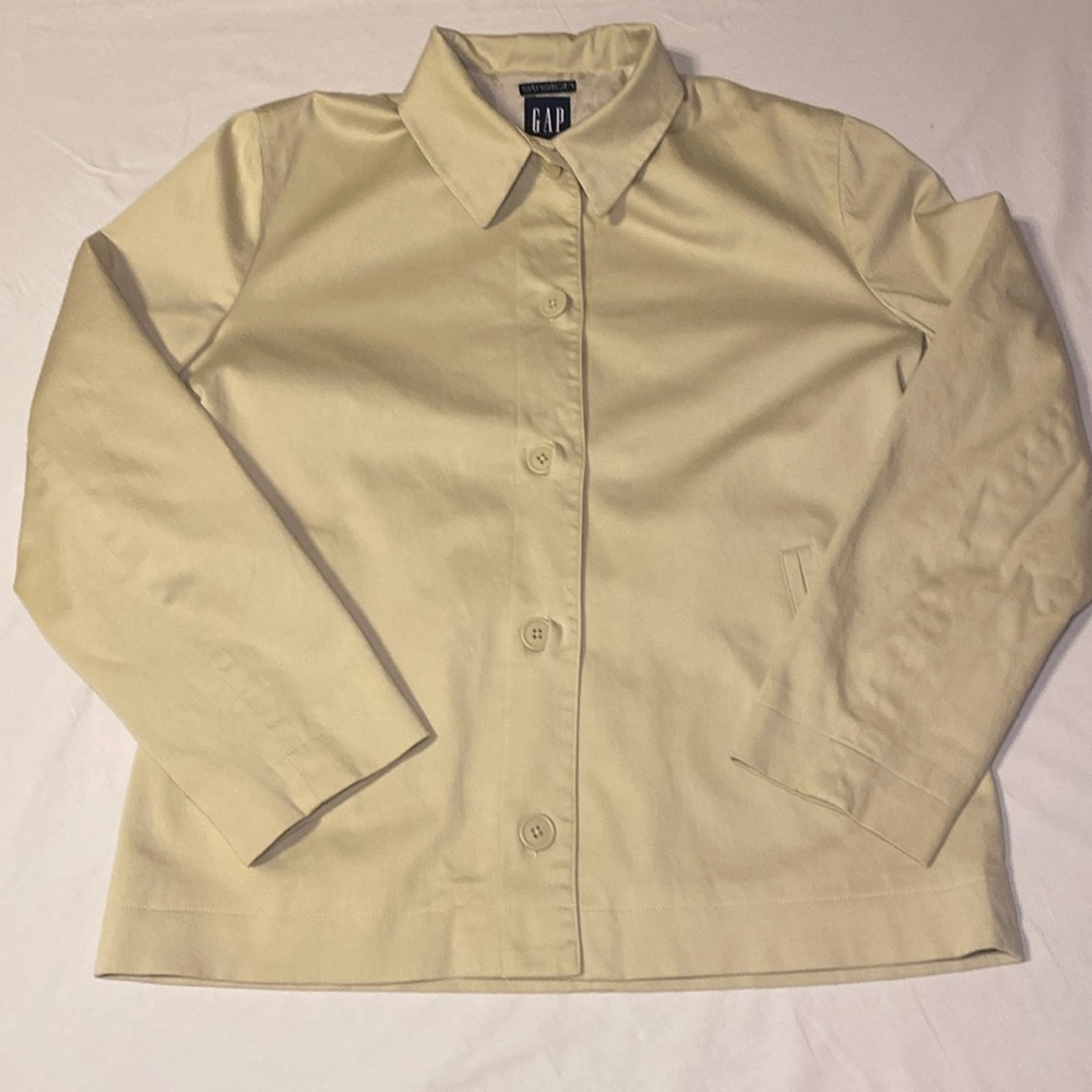 Gap Vintage Women’s Beige / Tan Blazer Suit Jacket Separate Size 6 EUC - Picture 5 of 15